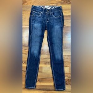 Ariat Real Jeans Womens 27R  Blue Skinny Dark Wash Denim Western